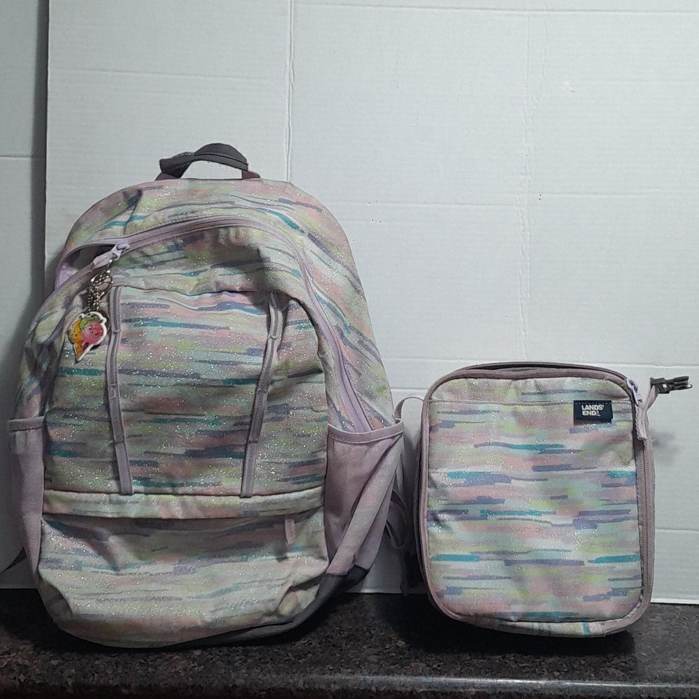 Land's End Backpack and Matching Lunch Tote.
